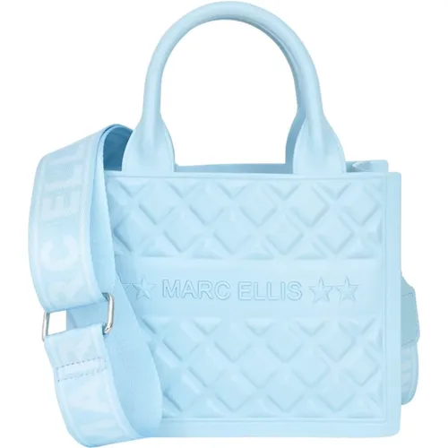 Blaue Stepp-Flat Buby Tasche , Damen, Größe: ONE Size - Marc Ellis - Modalova