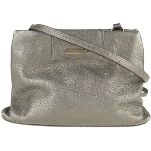 Pre-owned Metallic Leather Celine Shoulder Bag , female, Sizes: ONE SIZE - Celine Vintage - Modalova