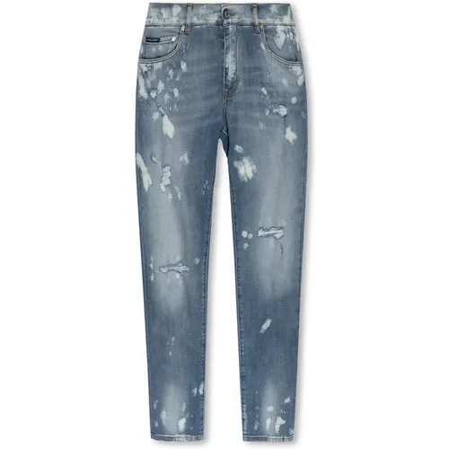 Jeans mit Vintage-Effekt - Dolce & Gabbana - Modalova