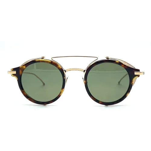 Thom , Retro Round Sunglasses with Side Shields , male, Sizes: S - Thom Browne - Modalova