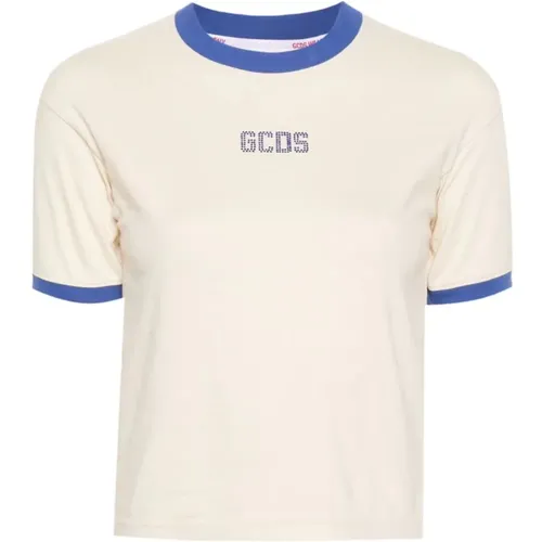 Hellblaues Bedrucktes T-Shirt Gcds - Gcds - Modalova