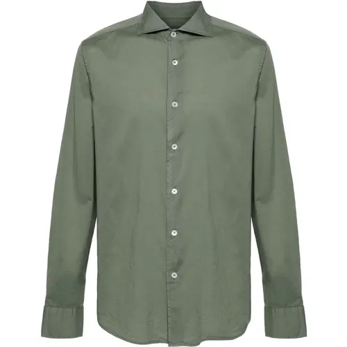 Sage Shirt , male, Sizes: XL, 4XL, 2XL - Fedeli - Modalova