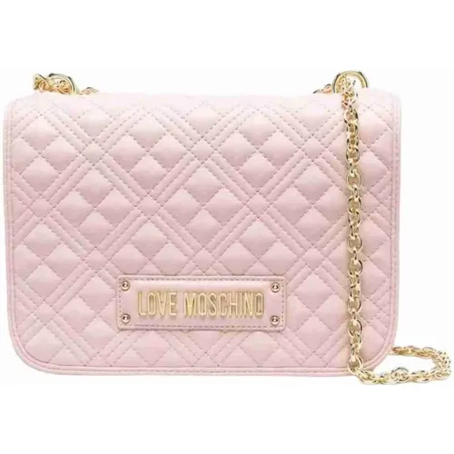 Quilted PU Shoulder Bag , female, Sizes: ONE SIZE - Love Moschino - Modalova