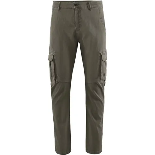 Stretch Piqué Cotton Cargo Pants , male, Sizes: W36, W31, W33, W38, W34, W30, W40, W29, W32 - BomBoogie - Modalova