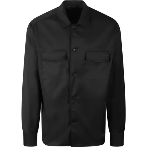 Casual Overshirt mit Fronttaschen,Casual Overshirt mit Knopfleiste vorne - Low Brand - Modalova