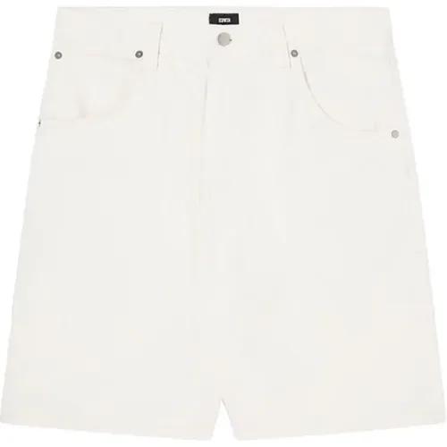 Bermuda Shorts in Naturfarbe Loose Fit , Damen, Größe: W30 - Edwin - Modalova