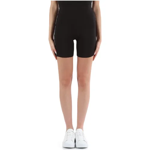 Cycling shorts with logo print inserts , female, Sizes: S, XS, M - Calvin Klein Jeans - Modalova