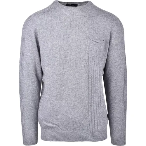 Sweater for Men , male, Sizes: L, M - Alpha Studio - Modalova