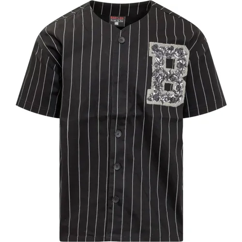 Stilvolles Baseball Jersey Shirt , Herren, Größe: M - Babylon - Modalova