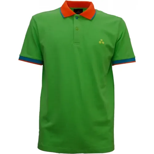 Grünes Baumwoll-Polo-Shirt NEW Selandina , Herren, Größe: M - Peuterey - Modalova
