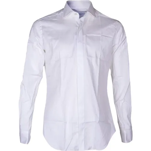 Men's Cotton Ceremony Shirt with Hidden Buttons and Classic Collar , male, Sizes: S, 4XL, 3XL, 2XL, L - Xacus - Modalova