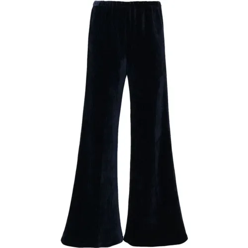 Midnight Corduroy Straight Leg Trousers , female, Sizes: M - Forte Forte - Modalova