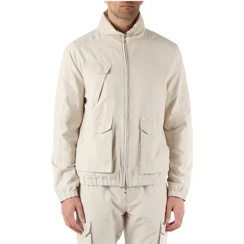 Cotton Logo Jacket with Hood , male, Sizes: L - Antony Morato - Modalova