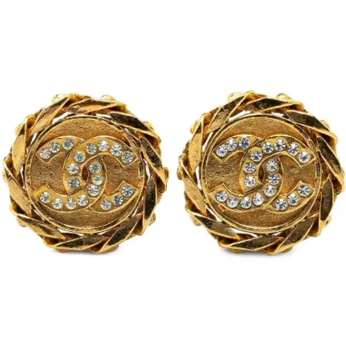 Pre-owned Metal earrings , female, Sizes: ONE SIZE - Chanel Vintage - Modalova