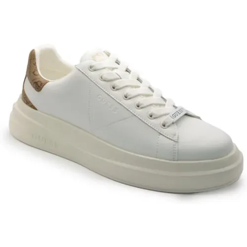 Weiße und beige Sneaker mit Logo , Herren, Größe: 40 EU - Guess - Modalova