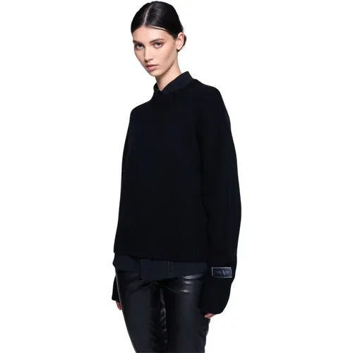 Oversized Rundhals Pullover , Damen, Größe: L - Silvian Heach - Modalova