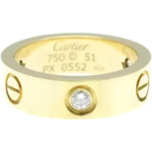 Pre-owned Gold rings , female, Sizes: ONE SIZE - Cartier Vintage - Modalova