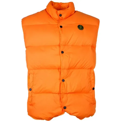 Nylon Puffer Vest with Buttons , male, Sizes: L - Centogrammi - Modalova