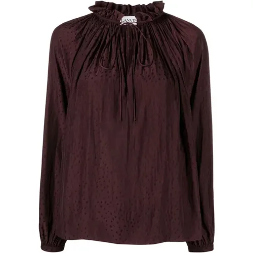 Flare long sleeve blouse , female, Sizes: M, XS, S, L - Lanvin - Modalova
