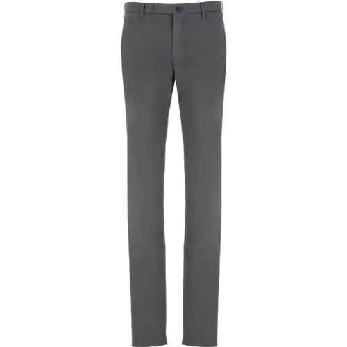 Dark Grey Cotton Slim Fit Trousers , male, Sizes: 2XL, XL - Incotex - Modalova