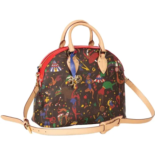 Magic Circus Handbag with Adjustable Strap and Leather Handles , female, Sizes: ONE SIZE - Guidi - Modalova