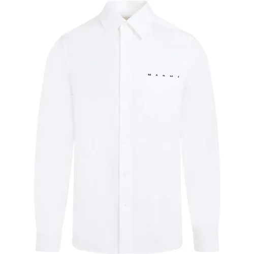 Lily Long Sleeve Shirt , male, Sizes: M, S, L - Marni - Modalova