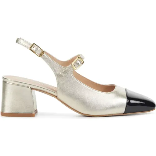 Goldene Pumps , Damen, Größe: 35 EU - Unisa - Modalova