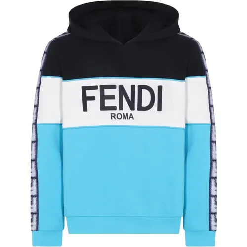 Logo Kapuzenpullover , Herren, Größe: 2XL - Fendi - Modalova