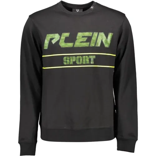 Contrast Logo Sweater Men's Sweatshirt , male, Sizes: L, XL, 2XL, M, S - Plein Sport - Modalova