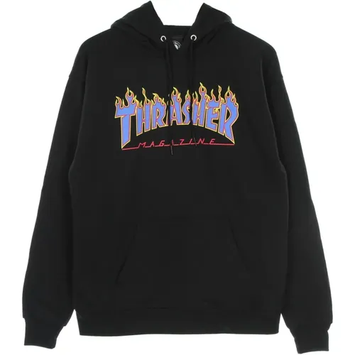 Flame Hood Sweatshirt Schwarz/Blau - Thrasher - Modalova