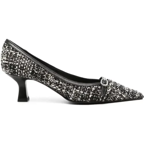 Tweed Jessy Pumps with Heel , female, Sizes: 4 1/2 UK, 7 UK - Roberto Festa - Modalova