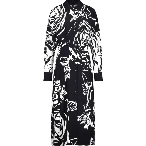 Blusenkleid mit floralem Print , Damen, Größe: 2XL - Marc Cain - Modalova