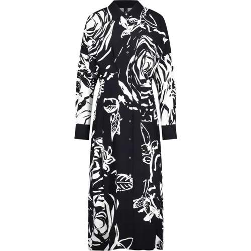 Blusenkleid mit floralem Print , Damen, Größe: S - Marc Cain - Modalova