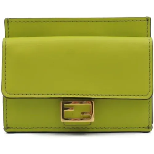 Pre-owned Leather wallets , female, Sizes: ONE SIZE - Fendi Vintage - Modalova