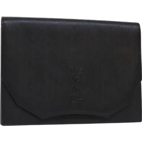 Pre-owned Leather clutches , female, Sizes: ONE SIZE - Yves Saint Laurent Vintage - Modalova