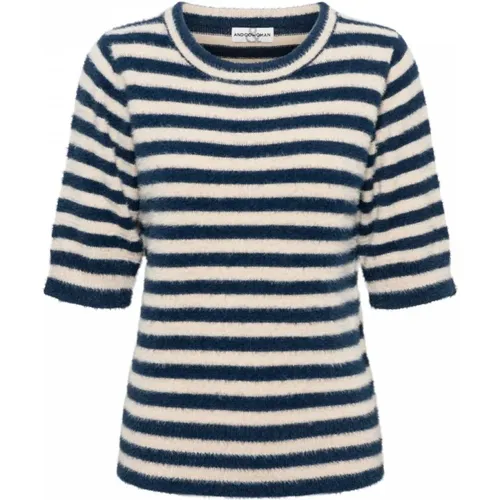 Belen Stripe Pullover , female, Sizes: S, 2XL - &Co Woman - Modalova