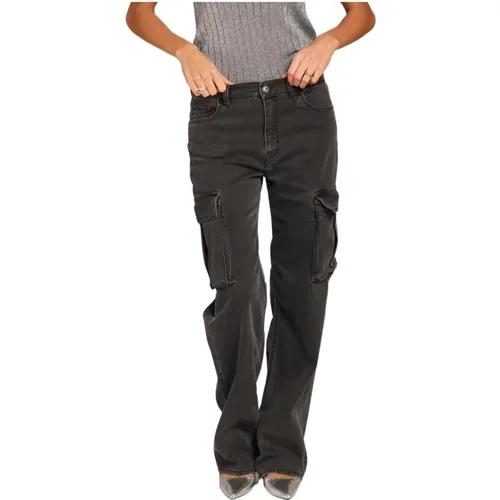 Schwarze Straight Fit Denim Hose - Mason's - Modalova