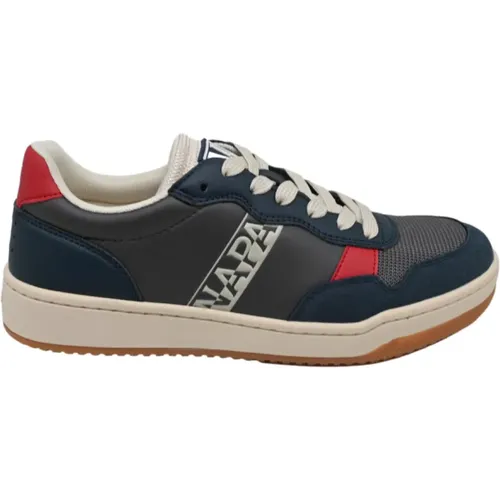 Casual Sneakers - Grey Navy Style , male, Sizes: 10 UK, 8 UK, 9 UK, 6 UK, 7 UK, 11 UK - Napapijri - Modalova