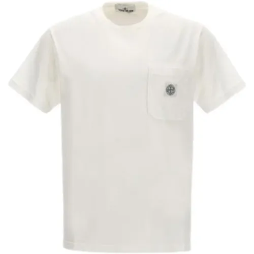 Compass T-shirt , male, Sizes: L - Stone Island - Modalova