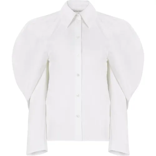 Halter Shirt with Bow Detail , female, Sizes: 2XS, XL, L, XS, M, S - Nina Ricci - Modalova