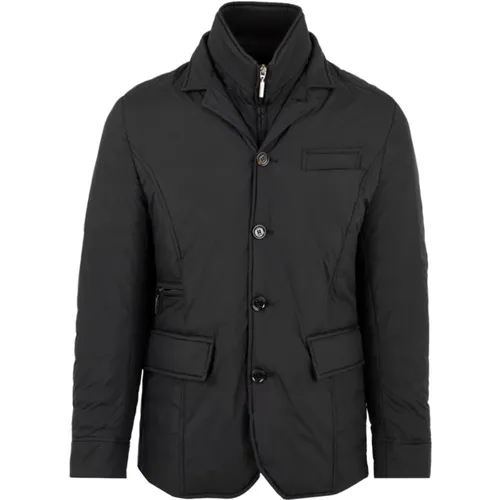 Zipper Front Coats , male, Sizes: XL, L, 3XL - Moorer - Modalova