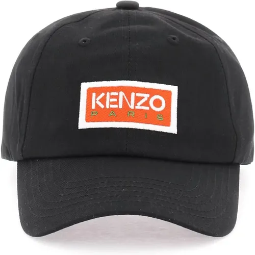 Logo Baseball Cap mit Bestickten Ösen , Herren, Größe: ONE Size - Kenzo - Modalova
