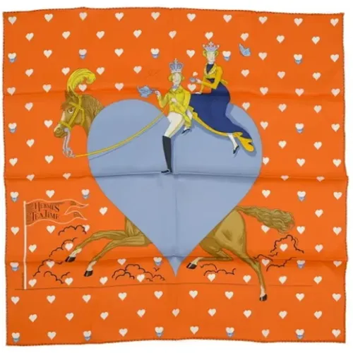 Pre-owned Silk scarves , female, Sizes: ONE SIZE - Hermès Vintage - Modalova