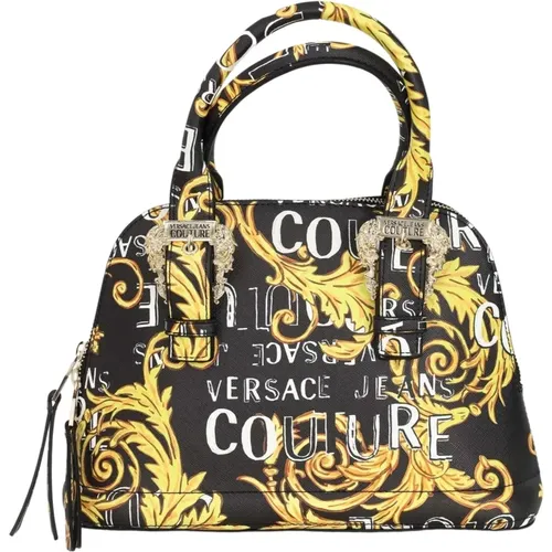 Gold Women`s Casual Bag with Baroque Buckles , female, Sizes: ONE SIZE - Versace Jeans Couture - Modalova