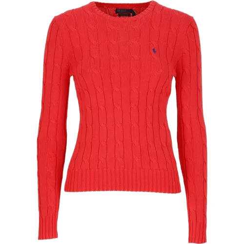 Cotton Sweater with Iconic Pony Logo , female, Sizes: M - Ralph Lauren - Modalova
