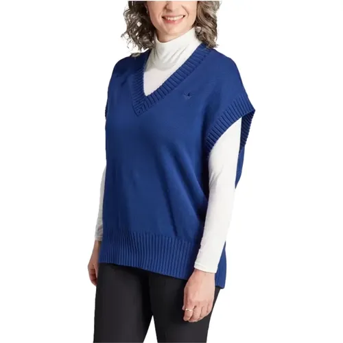 Premium Essentials Knit Oversized Vest , Damen, Größe: XS - Adidas - Modalova