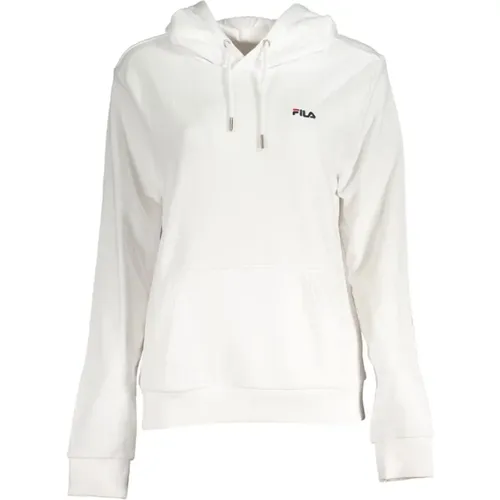 Cotton Hooded Sweater Embroidered Logo , female, Sizes: L, S, XS, M - Fila - Modalova