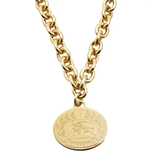 Pre-owned Metal necklaces , female, Sizes: ONE SIZE - Burberry Vintage - Modalova
