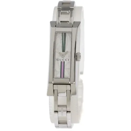 Pre-owned Silver Stainless Steel Gucci Watch , female, Sizes: ONE SIZE - Gucci Vintage - Modalova