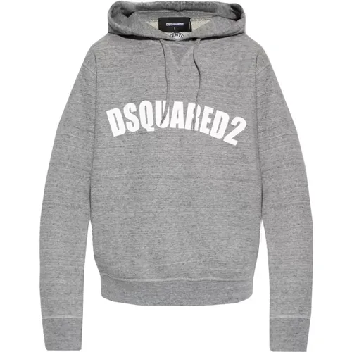 Logo Bedruckter Hoodie , Herren, Größe: S - Dsquared2 - Modalova